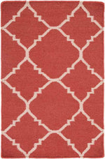 Selwerd Modern Red/Ivory Area Rug