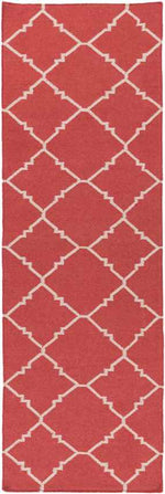 Selwerd Modern Red/Ivory Area Rug