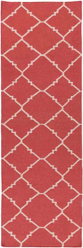 Selwerd Modern Red/Ivory Area Rug