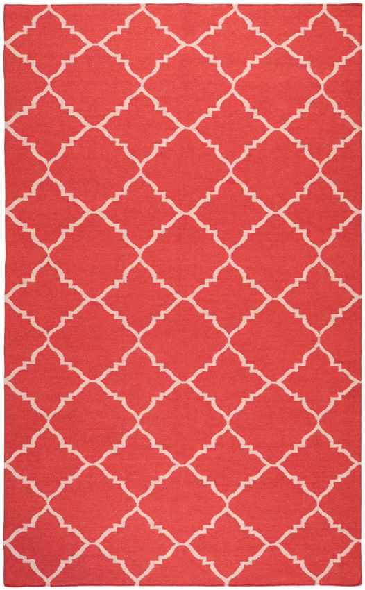 Selwerd Modern Red/Ivory Area Rug