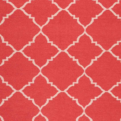 Selwerd Modern Red/Ivory Area Rug