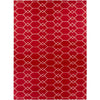 Escambia Modern Burgundy Area Rug