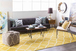 Selwerd Modern Charcoal/Yellow Area Rug