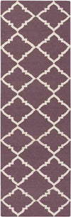 Selwerd Modern Eggplant/White Area Rug