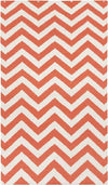 Escondido Modern Rust/White Area Rug
