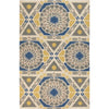 Ethelsville Global Blue/Brown/Beige Area Rug