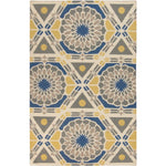 Ethelsville Global Blue/Brown/Beige Area Rug
