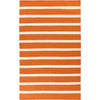 Eva Modern Burnt Orange White Area Rug
