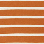 Eva Modern Burnt Orange White Area Rug