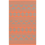Noella Rustic Coral/Gray Area Rug