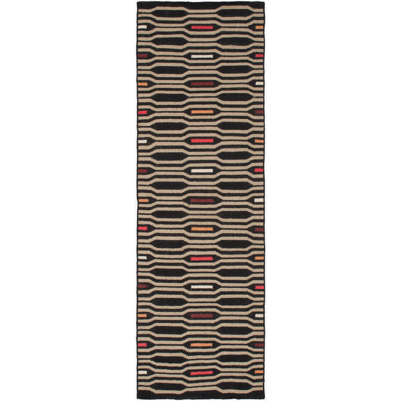 Fairfax Modern Black Olive Area Rug