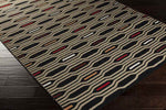 Fairfax Modern Black Olive Area Rug