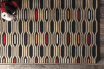 Fairfax Modern Black Olive Area Rug