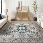 Rochelle Traditional Navy Area Rug