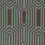 Fairfield Modern Blue/Brown Area Rug