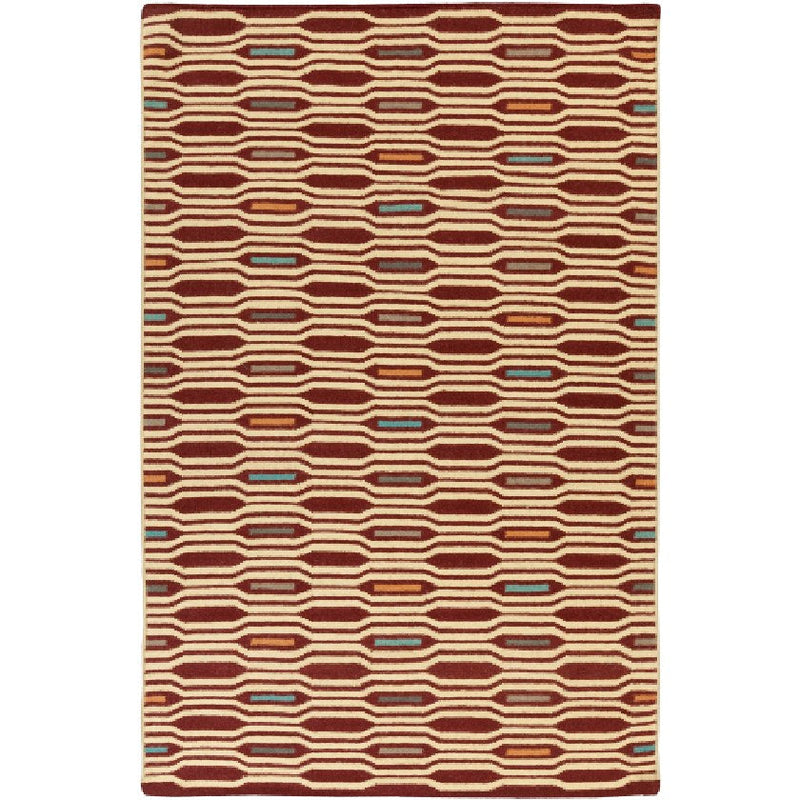 Fairfax Modern Rust Area Rug