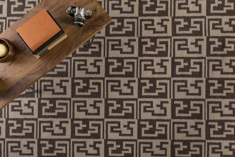 Fairhope Modern Chocolate Area Rug