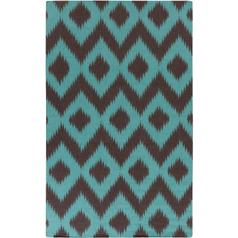 Ninon Global Teal/Black Area Rug