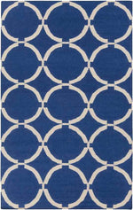 Exeter Modern Navy/White Area Rug