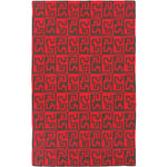 Fairhope Modern Red/Black Area Rug