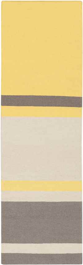 Farmersville Modern Lime/Taupe/Dark Brown Area Rug