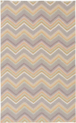 Emmet Modern Gray/Blue/Pink Area Rug