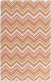 Emmet Modern Brown/Pink/Green Area Rug