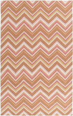 Emmet Modern Brown/Pink/Green Area Rug