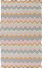 Weende Modern Brown/Pink/Green Area Rug