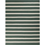 Fenwick Modern White/Peacock Green Area Rug