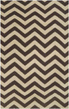 Escondido Modern Dark Brown Area Rug