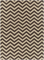 Escondido Modern Dark Brown Area Rug