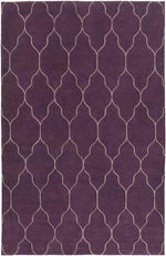 Flagstaff Modern Eggplant/Brown Area Rug
