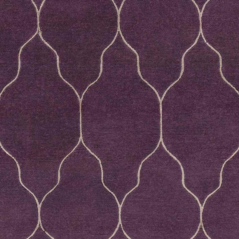 Flagstaff Modern Eggplant/Brown Area Rug