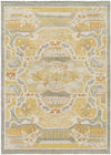 Foley Traditional Wheat/Dark Green Area Rug