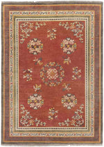 Folkston Traditional Rust/Charcoal Area Rug