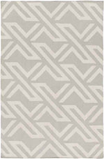 Gainesville Modern Light Gray/Lime/Ivory Area Rug