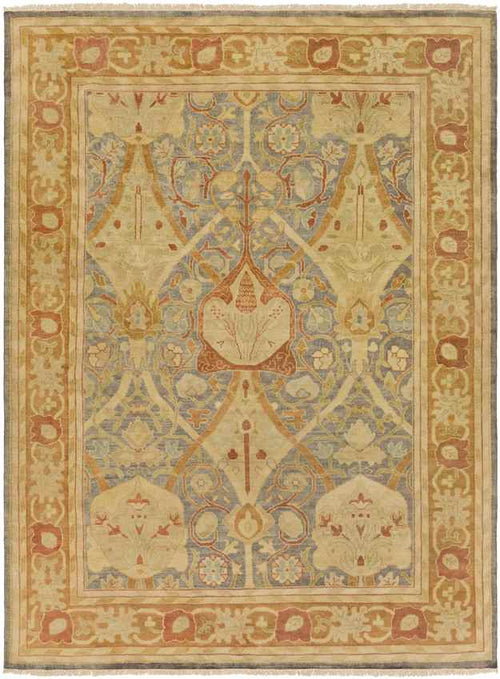 Gordo Traditional Bright Yellow Area Rug