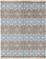 Haleburg Global Brown/Blue Area Rug