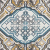 Haleburg Global Brown/Blue Area Rug