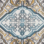 Haleburg Global Brown/Blue Area Rug