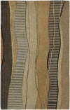 Harrell Modern Brown Area Rug