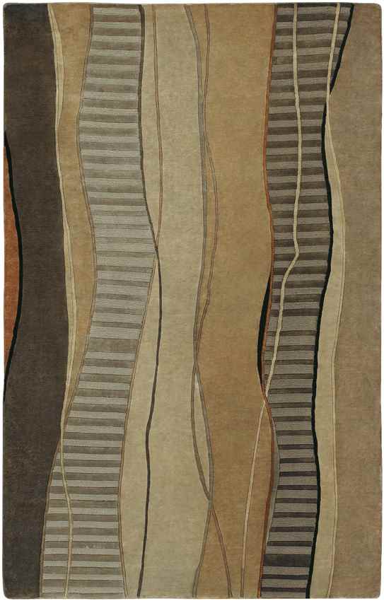 Harrell Modern Brown Area Rug