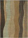 Harrell Modern Brown Area Rug