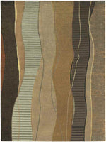 Harrell Modern Brown Area Rug