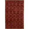 Haxtun Modern Burgundy Area Rug