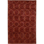 Haxtun Modern Burgundy Area Rug