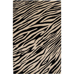 Hazen Modern Ivory/Black Area Rug
