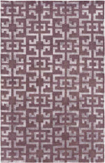 Hazlehurst Modern Eggplant/Mauve Area Rug