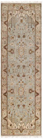 Hindsville Traditional Khaki/Light Gray Area Rug